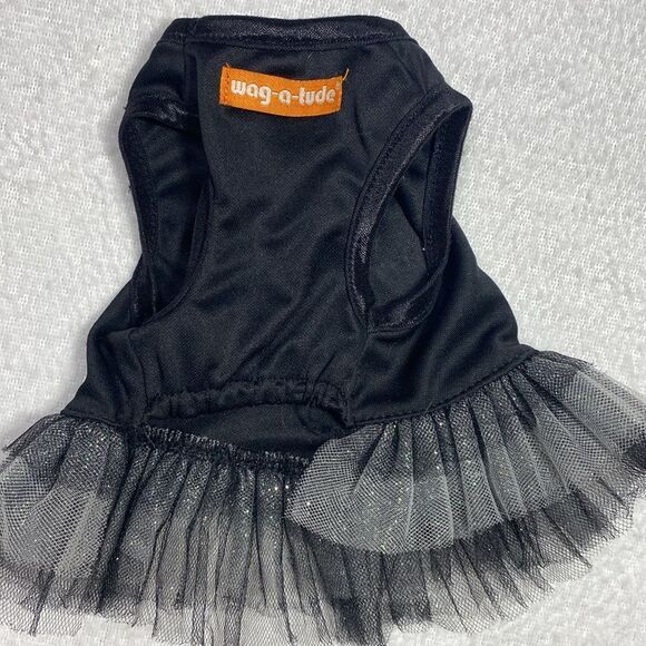Bling Skull Tulle Dog Halloween Dress - Picture 7 of 8
